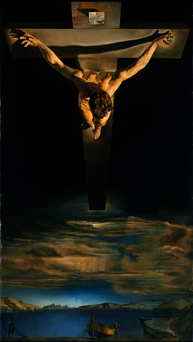 I’ve been looking at Salvador Dali’s ‘Christ of St. John of the Cross’ a lot today